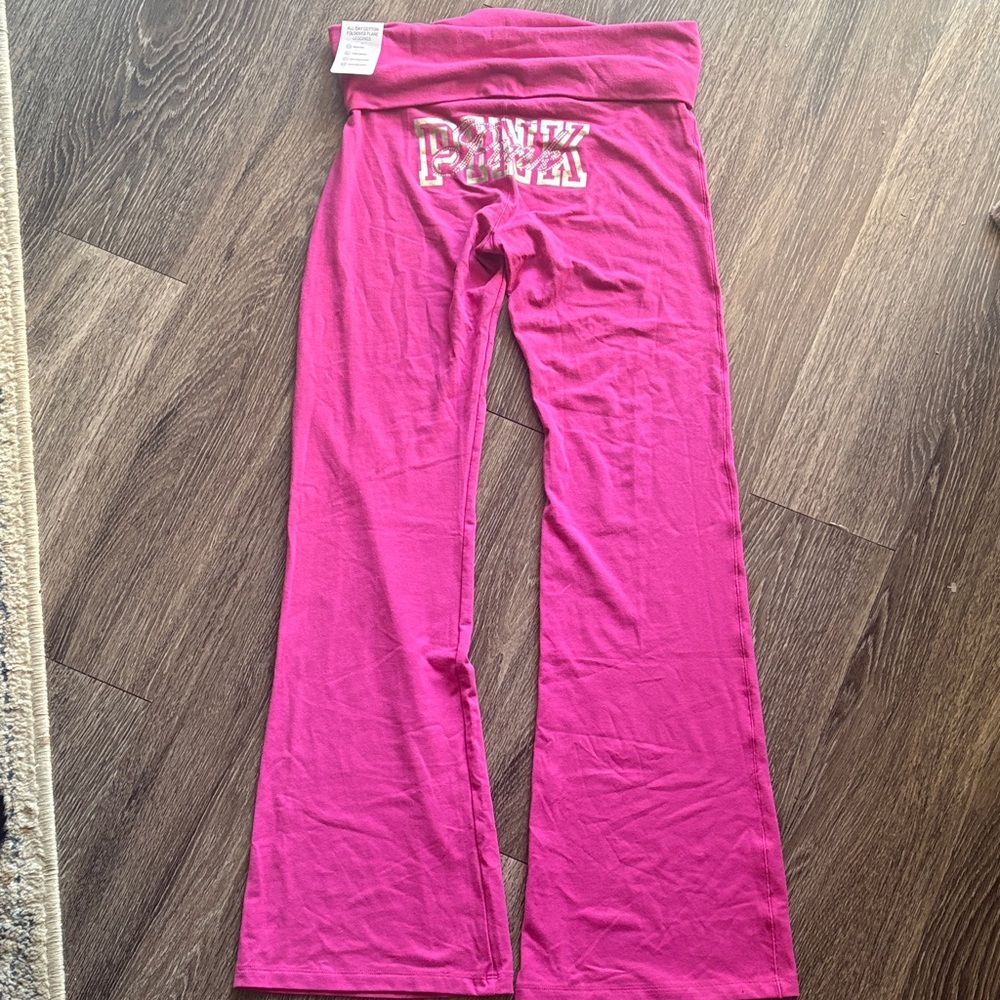 Y2K NWT PINK Victoria's Secret Hot Pink Yoga Pants
